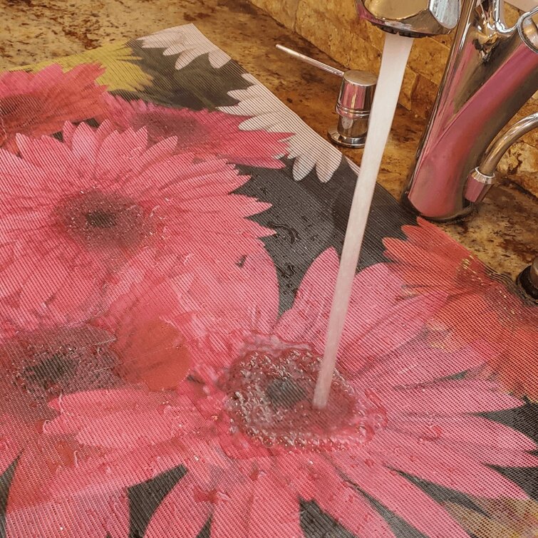 Unique Applications, LLC 868566000014 Cheerful Daisies Decorative Sink Cover Size: 1 H x 40 W x 20 D