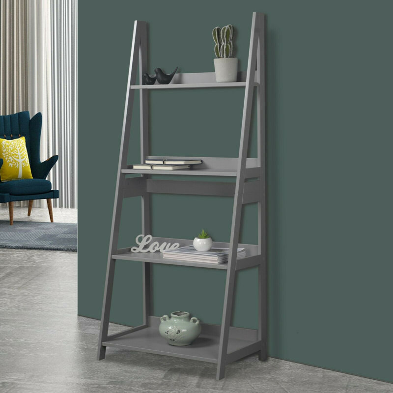 Alexias Ladder Bookcase, Grey