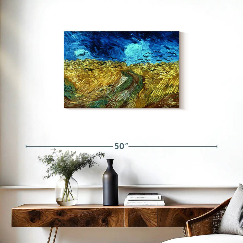 Avery Wheatfield With Crows 1890, 20" H x 30" W