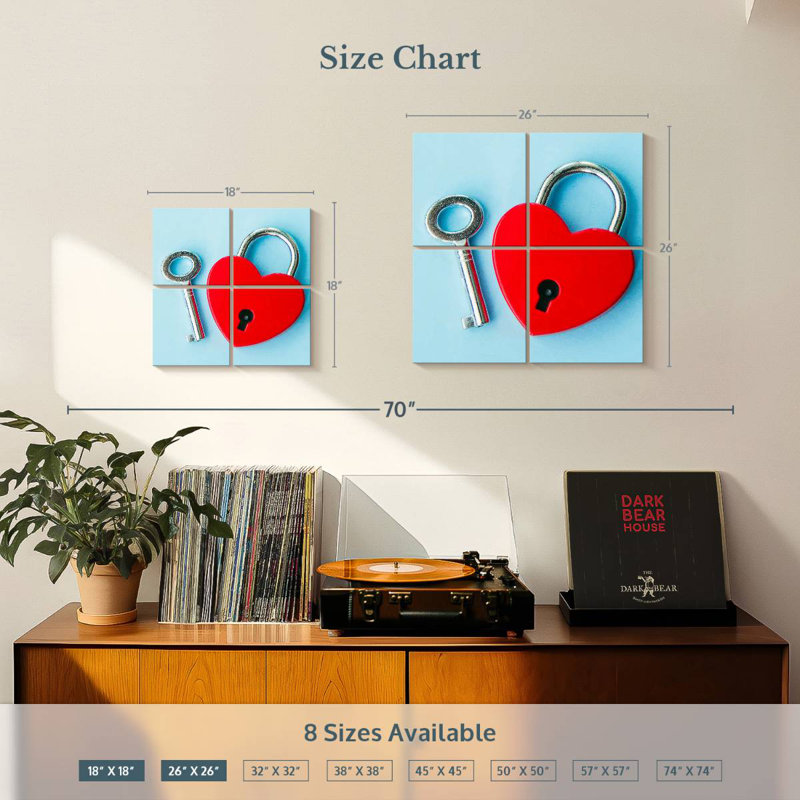 Hardie Heart Padlock And Key