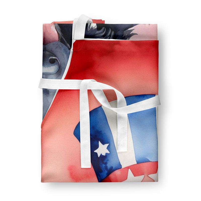 Patriotic American Apron, Belgian Sheepdog