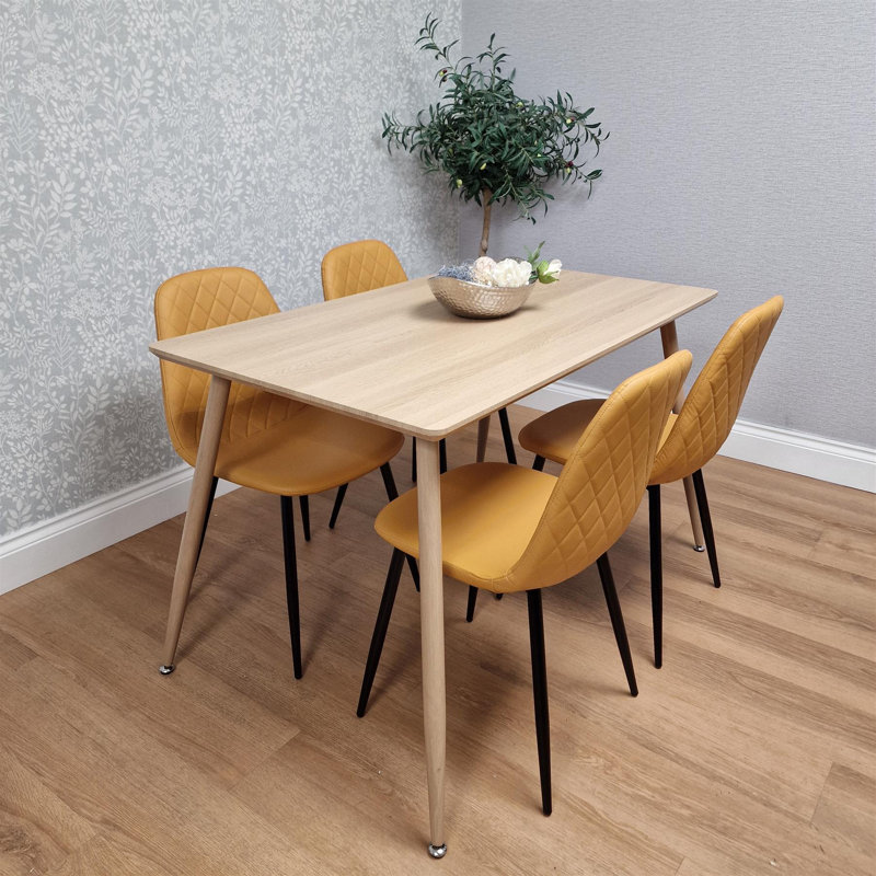 4 - Person Dining Set, Yellow