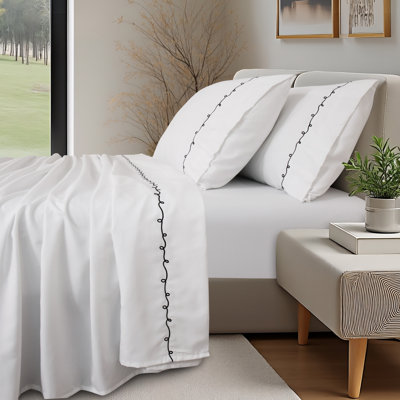 Swirl Scribble Embroidery Sheet Set