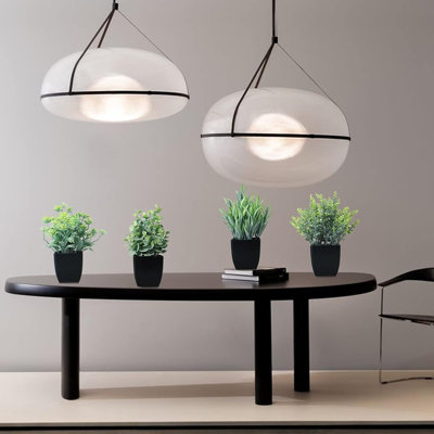 4 Pack Fake Plants In Black Pot Small Artificial Eucalyptus Potted Plant Wheat Grass Mini Faux Greenery For Home Decor Indoor Office Table Room Farmho