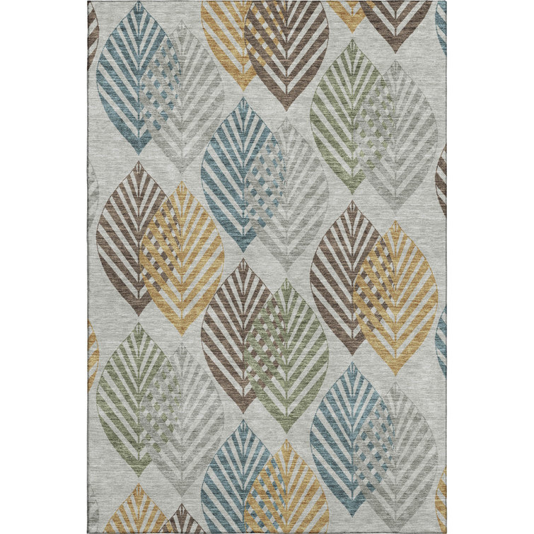 Premium Machine Washable Prisco Gray Rug