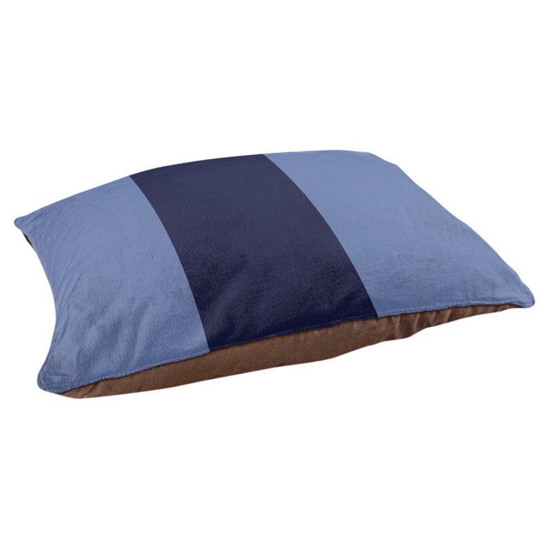 Coussin Designer, Moyen (L 18 po x l 28 po), Bleu basketball / bleu marine basketball / bleu ba