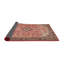 Tapis oriental bleu foncé / rose / crème-1190508254
