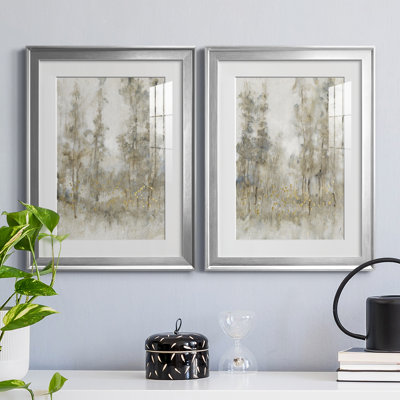 " Thicket Of Trees I " 2 - Pieces Painting Print
