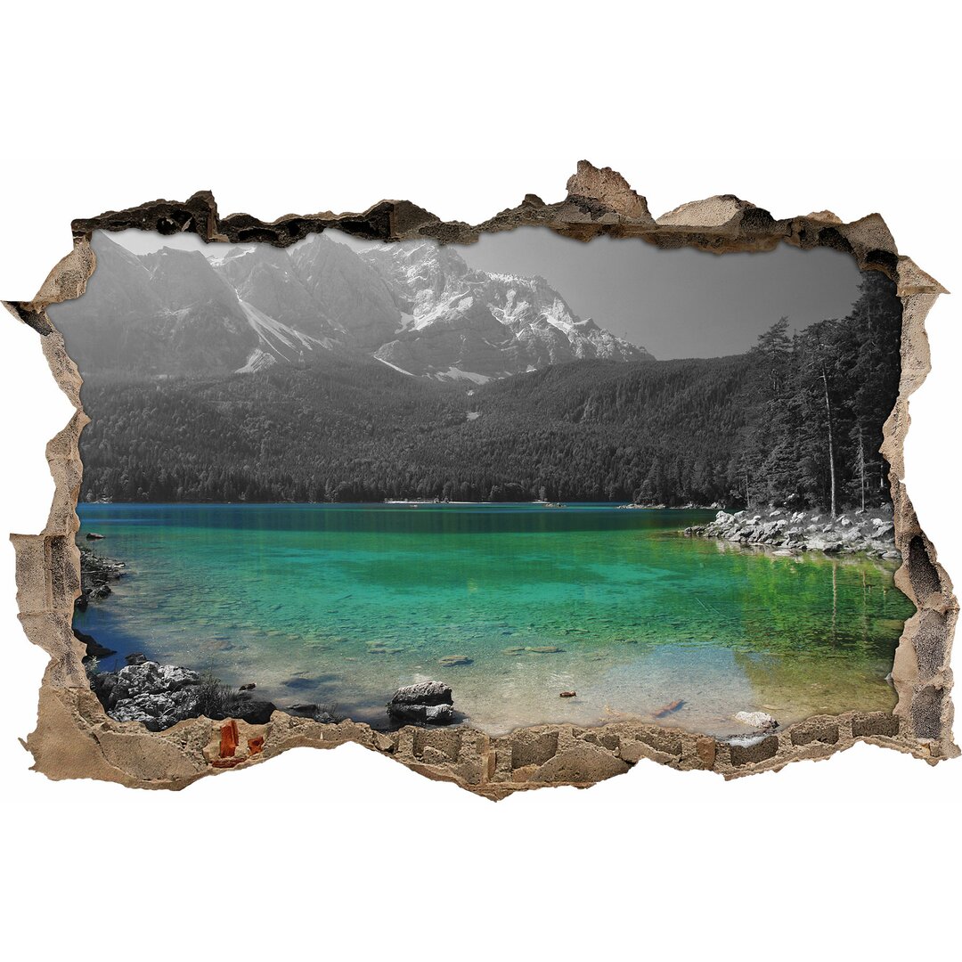 Wandtattoo Eibsee vor der Zugspitze