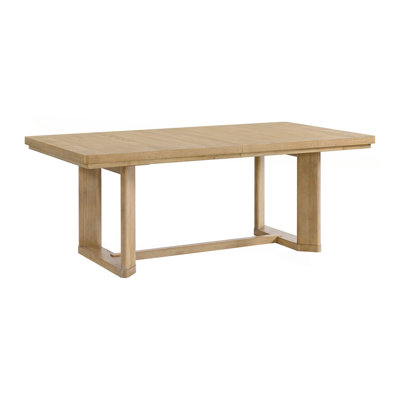 Table brune à tréteaux avec feuille