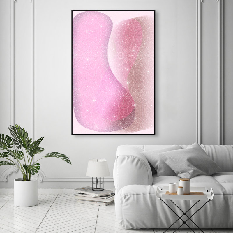 Dancing Lovers Print by Oliver Gal, 37"H x 25"W, Black Floater Frame
