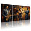 Abstrait, ensemble de 3 reproductions d'art sur toile-628318067