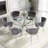 47in Round Glass Dining Set-2106270937-2106270932-2087754964