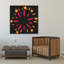 Vibrant Star Burst Abstract Colorful Energetic Landscape Nature Wall Art Print by Marika Barsrsind - Wrapped Canvas Print-1466312552
