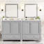 Meuble-lavabo double, - Armoire pratique avec lavabos de rangement pour la décoration-1020861042