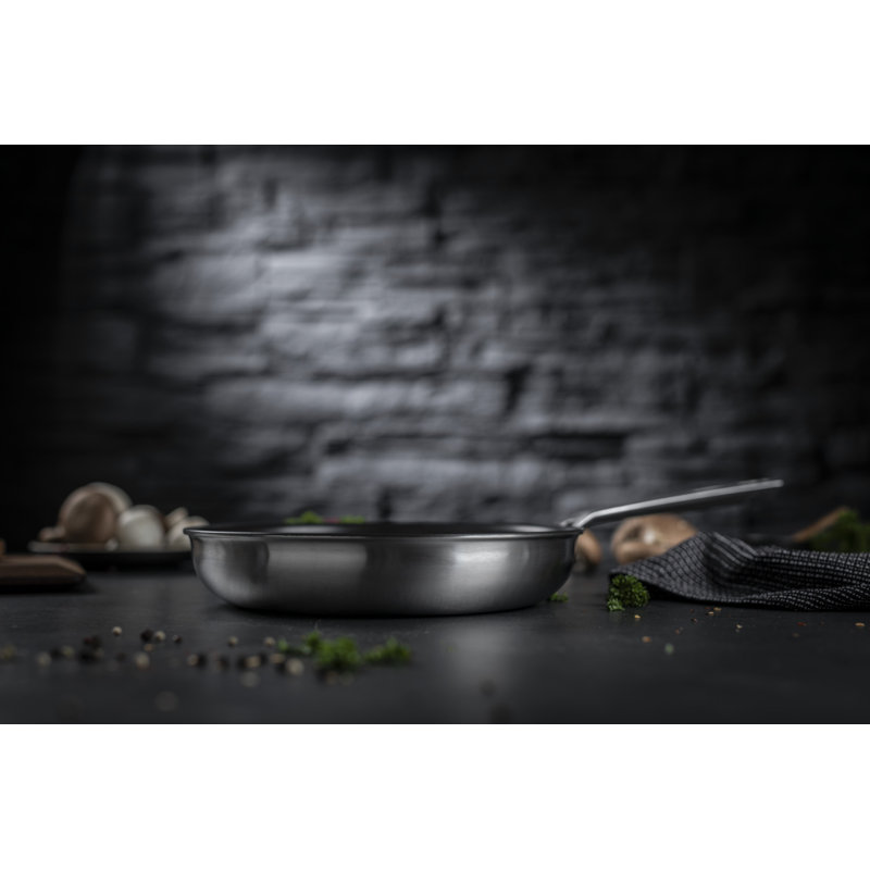 Kuhn Rikon Culinary Fiveply Stainless Steel Non-Stick Induction Safe Frying Pan, 20 cm