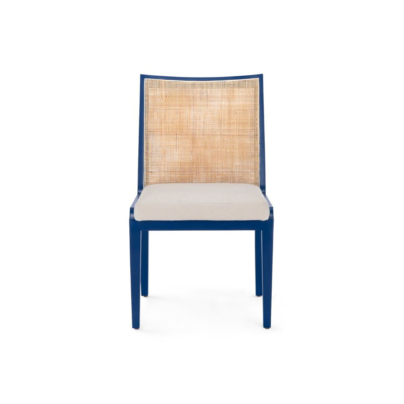 Ernest Upholstered Dining Chair, Navy Blue