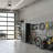61" Black Steel Storage Cabinet with Adjustable Shelves, 2 Shapely Doors for Garage, Laundry, Dining Room-1219557319