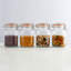 Pots carrés à pince carrée - ensemble de 3 (34 oz, 51 oz, 68 oz)