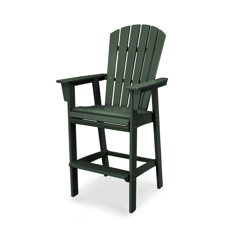 Chaise de bar POLYWOOD Adirondack, 29,25 po, Vert