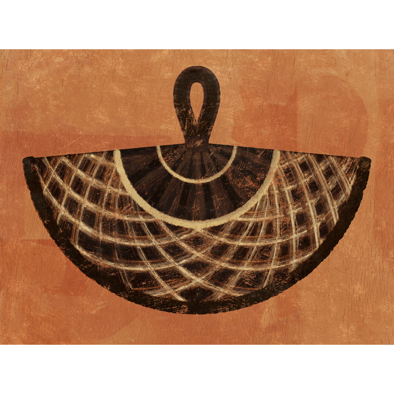 Tayleigh Woven Fans II by Victoria Barnes - Wrapped Canvas Print, 30 cm H x 46 cm W