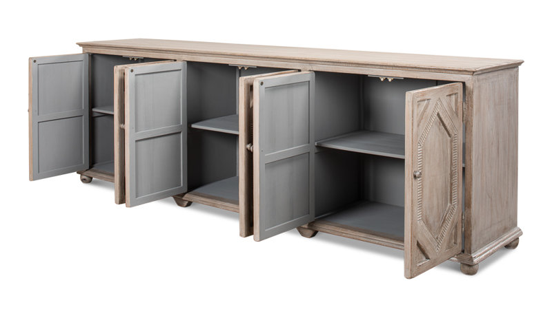 Diamond 112'' W Solid Wood Sideboard