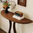 Nut-brown Solid Wood Console Table-380614468