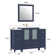 Arroyos 54'' Single Bathroom Vanity with Ceramic Top with Mirror
