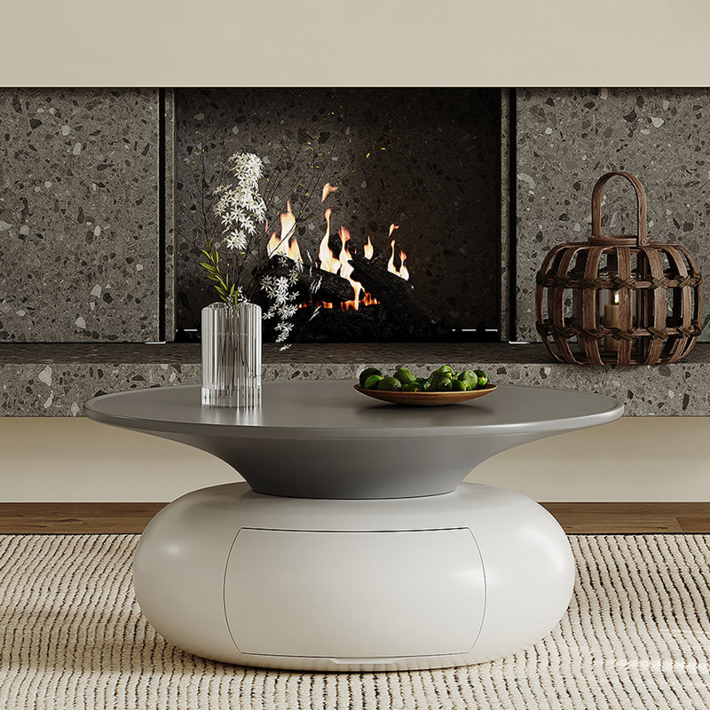 Table basse moderne et simple, H 15,74 po x L 27,55 po x l 27,55 po