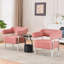 Fauteuil d'appoint moderne avec cadre en métal pour salon, chambre à coucher-434921605-434921606
