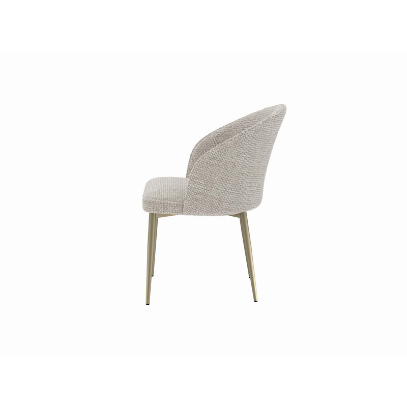 Fabric Side Chair,Set Of 2, Gray
