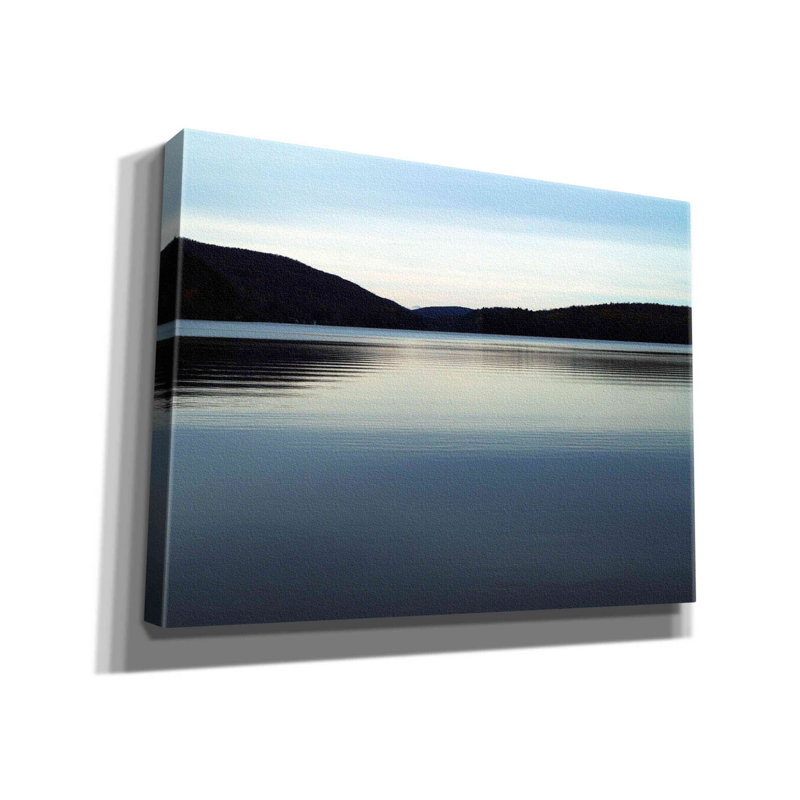 «Meech Lake Water And Hills On Canvas» par Clive Branson, reproduction, H 12 po x l 16 po x P 0,75 po