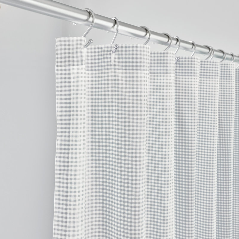 Rideau de douche 100% coton Malaya, Brume