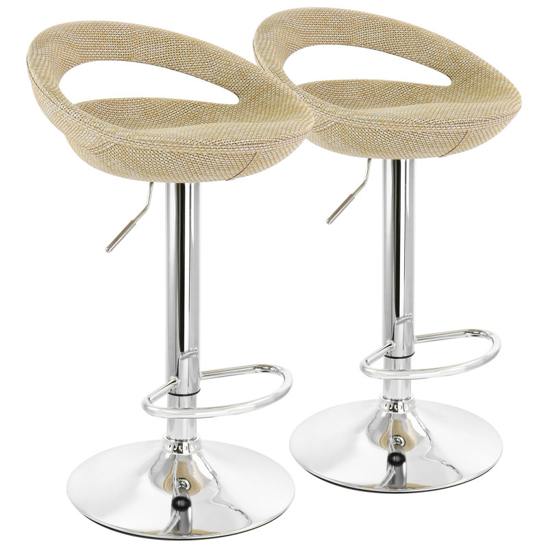 Tabouret de bar pivotant à hauteur réglable