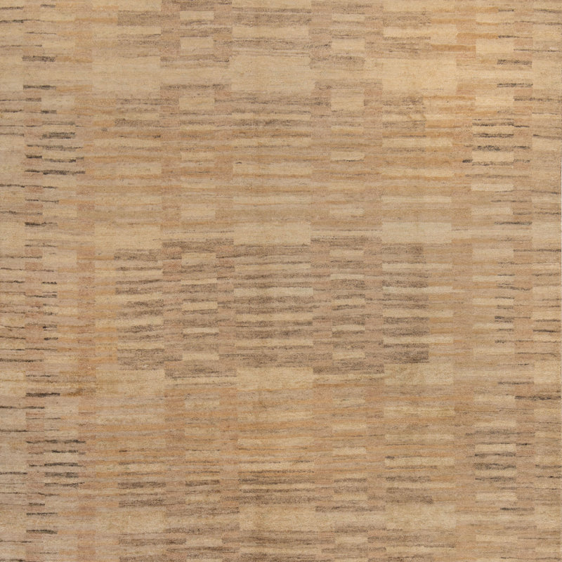 Natural Contemporary Silk Rug - 8' x 10'