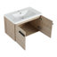Armoire de salle de bain 30 po avec lavabo, portes à fermeture douce, fixation flottante, pour petite salle de bain