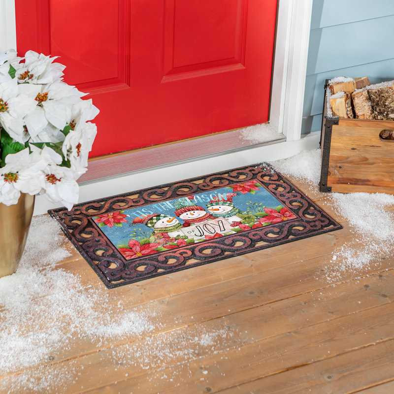 Tapis de Noël Christmas Cheer Snowmen Sassafras