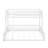 Twin XL Over Queen Floor Bunk Bed, Metal Bunk Bed Frame With Ladder & Guardrails-1807280719