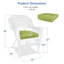 Chaise de patio avec coussins Arliss-671402772-671402795