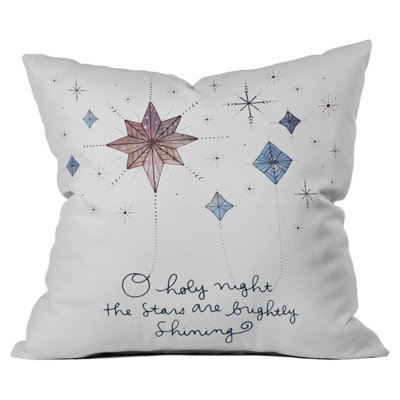 Holy Night Outdoor Throw Pillow