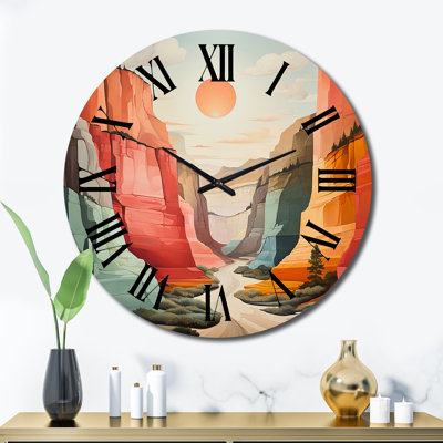 Horloge murale en métal