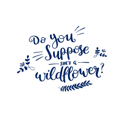 Adhésif décoratif «Do you Suppose She is a Wildflower» Alice au pays des merveilles