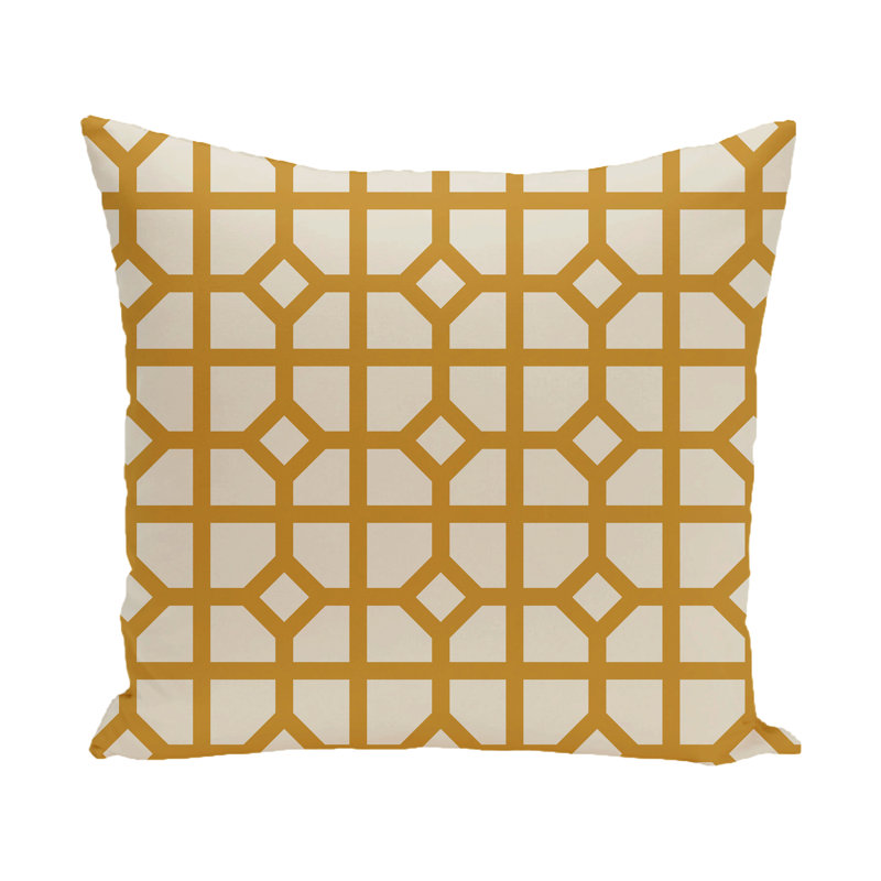  Housse de coussin carré et insert, 18" x 18", Or