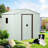 6Ft X 5Ft Metal Shed With Foundation, Elements - White Foundation & Material-124311231