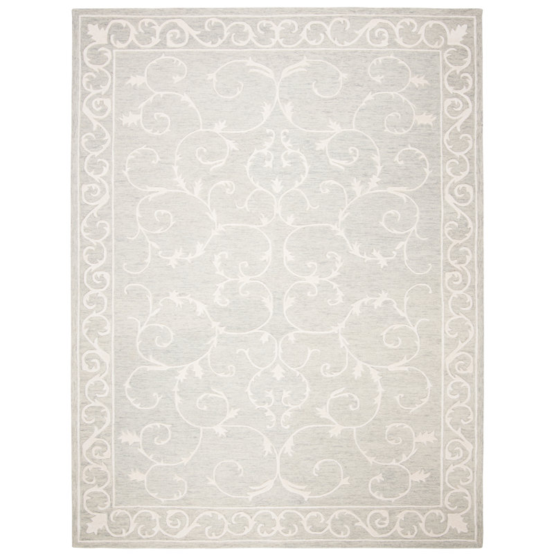 Dawnview Hand Tufted Wool And Cotton With Latex Oriental Rug, Rectangle 4' x 6'
