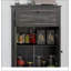 Vitrine à 4 niveaux en verre avec portes rabattables pour objets de collection et rangement décoratif-98596025