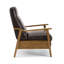 Fauteuil inclinable à accoudoirs en bois-15549684