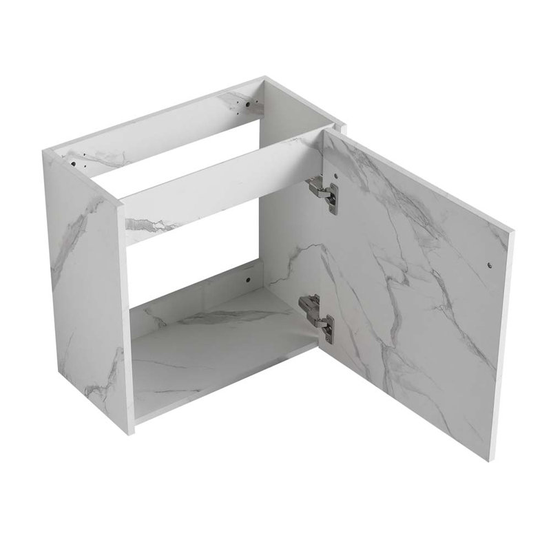 Meuble-lavabo simple 19,81 avec plateau, Noir