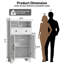 Rangement autoportant pour salle de bain de 41 po de hauteur - 2 portes, 2 tiroirs, 24 po de largeur-1610785810-1633538442