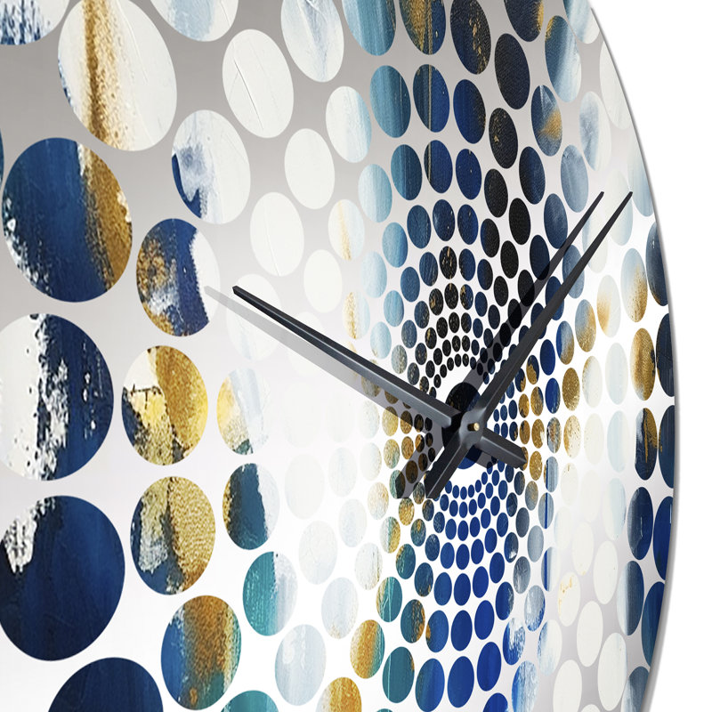 Gricel - Horloge murale peinture abstraite, Médium